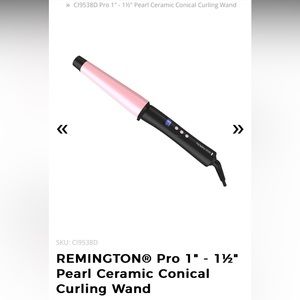 Perfect Condition Remington Pro Curling Wand. 1-1 1/2 inch curling wand.